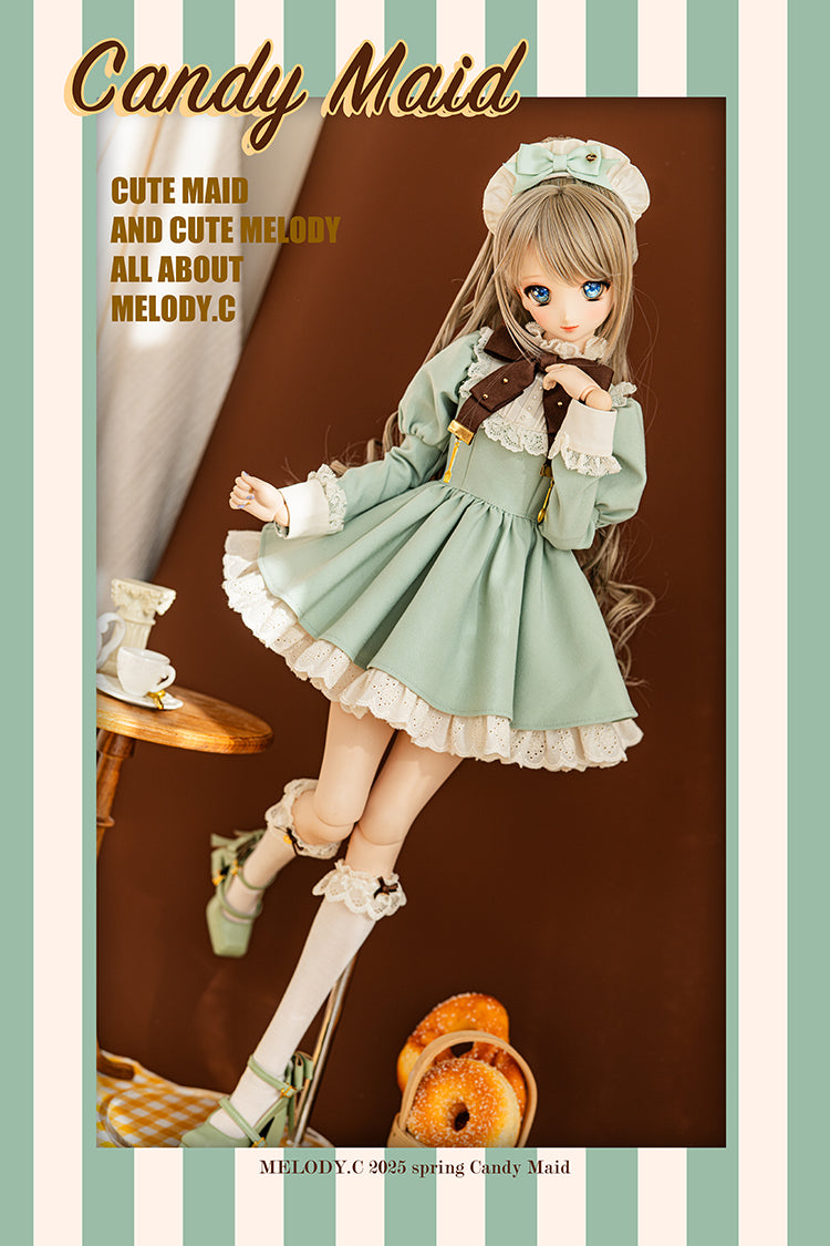 【SD/DD~SD16girl】 Candy Maid one-piece set short ver.