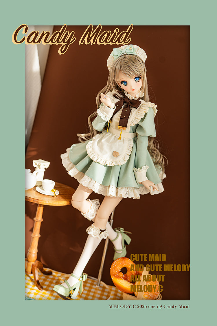 【SD/DD~SD16girl】 Candy Maid one-piece set short ver.