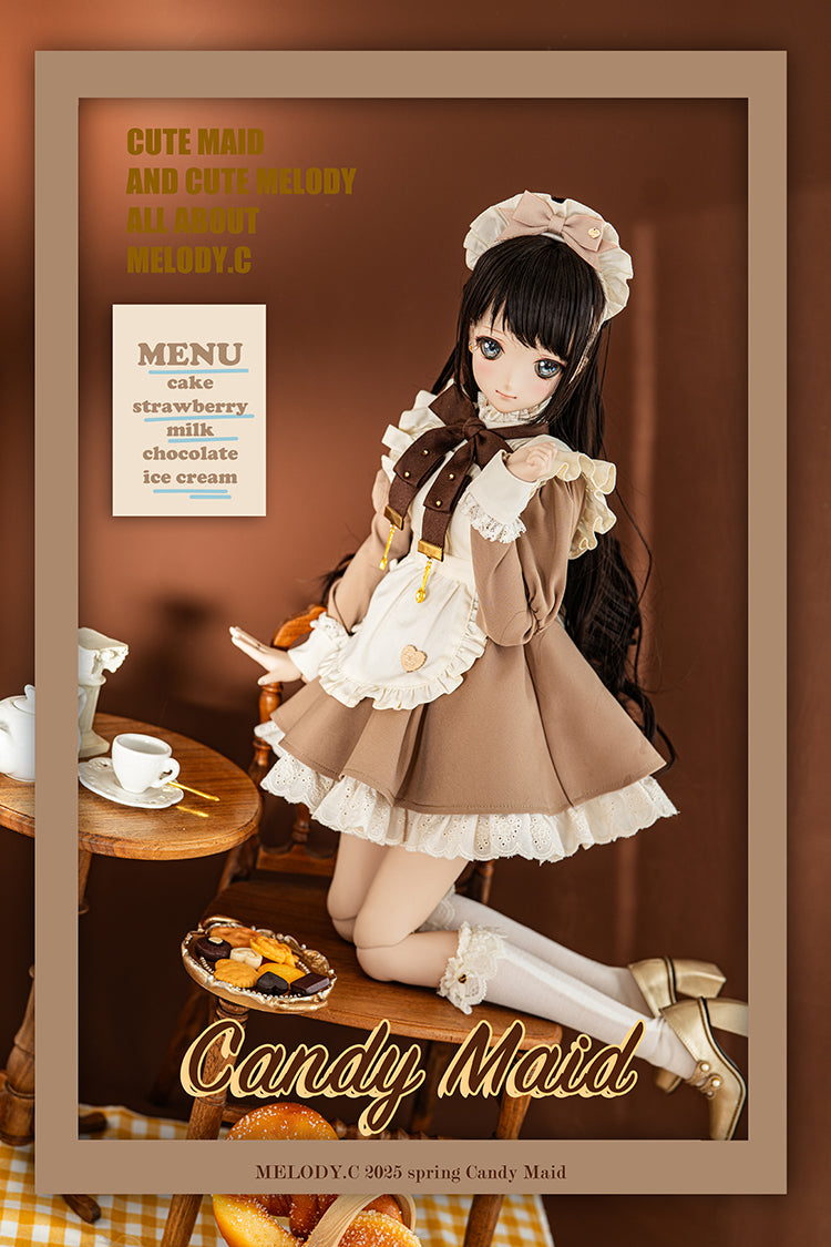 【SD/DD~SD16girl】 Candy Maid one-piece set short ver.