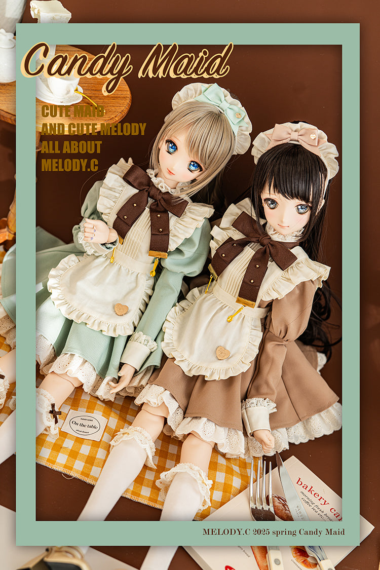 【SD/DD~SD16girl】 Candy Maid one-piece set short ver.