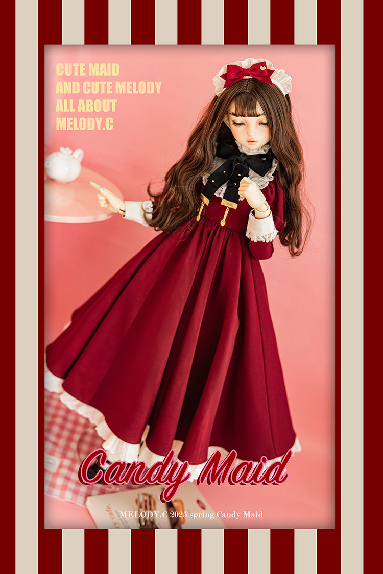 【SD/DD~SD16girl】 Candy Maid one-piece set long ver.