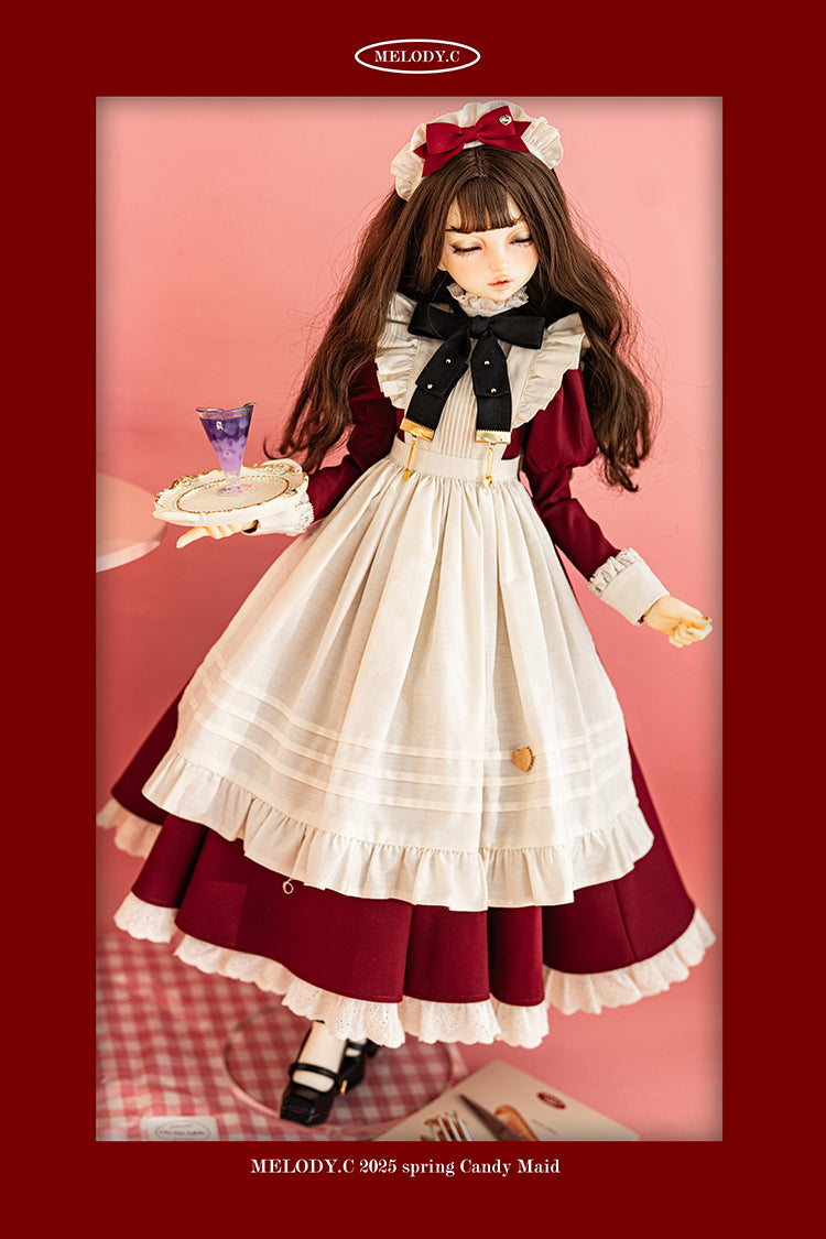 【SD/DD~SD16girl】 Candy Maid one-piece set long ver.