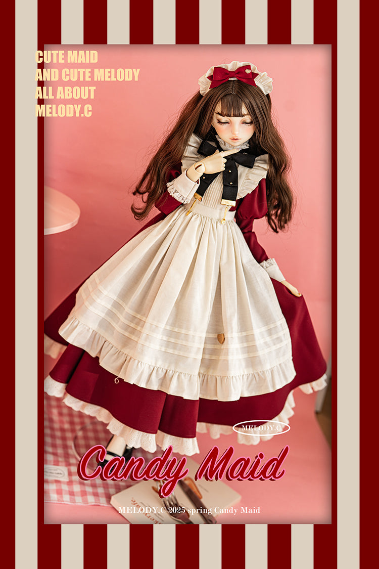 【SD/DD~SD16girl】 Candy Maid one-piece set long ver.