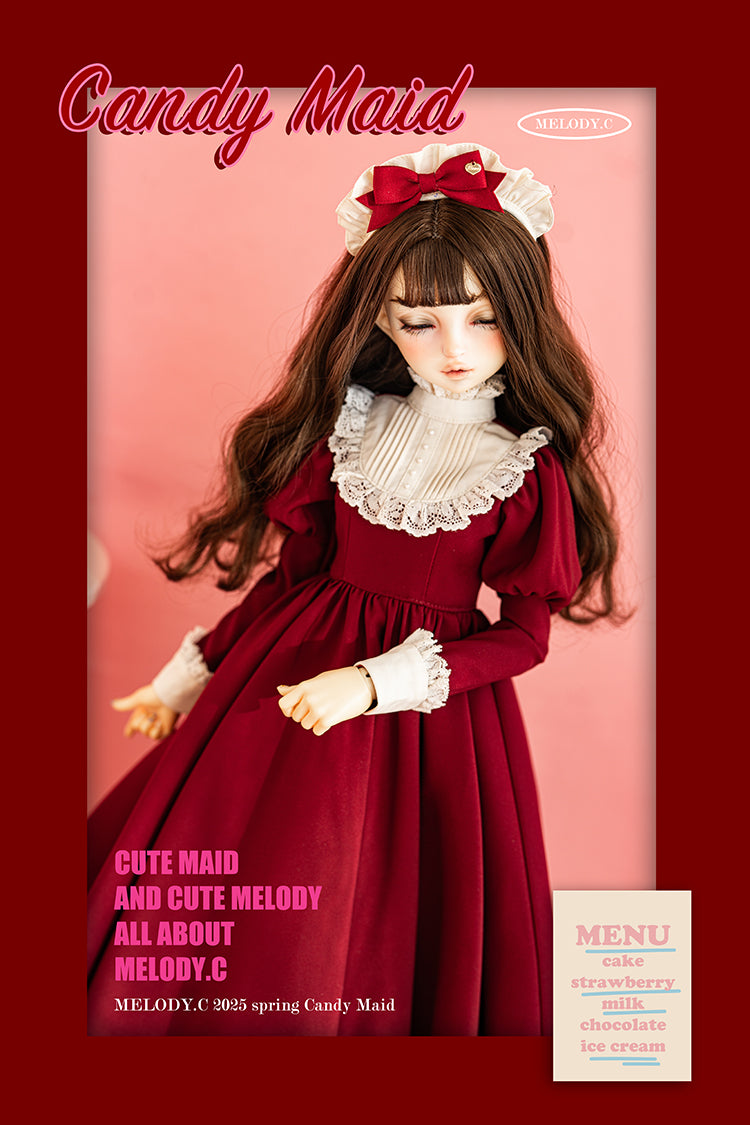 【SD/DD~SD16girl】 Candy Maid one-piece set long ver.