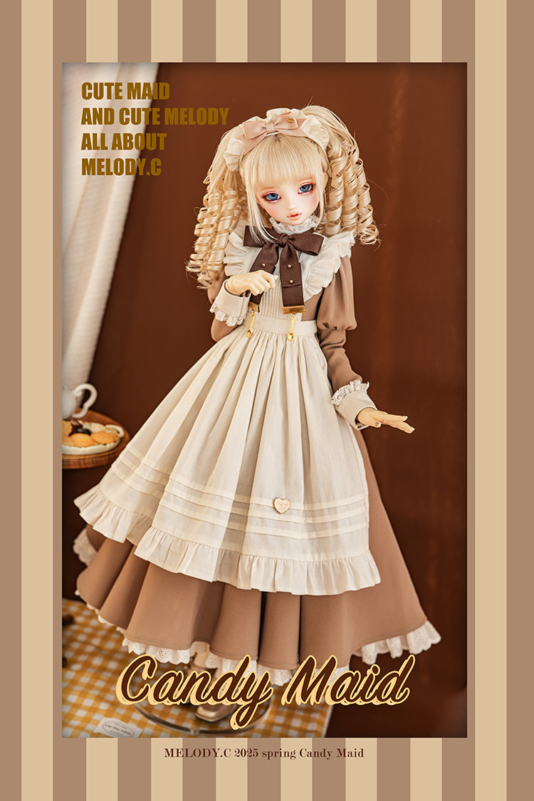 【SD/DD~SD16girl】 Candy Maid one-piece set long ver.