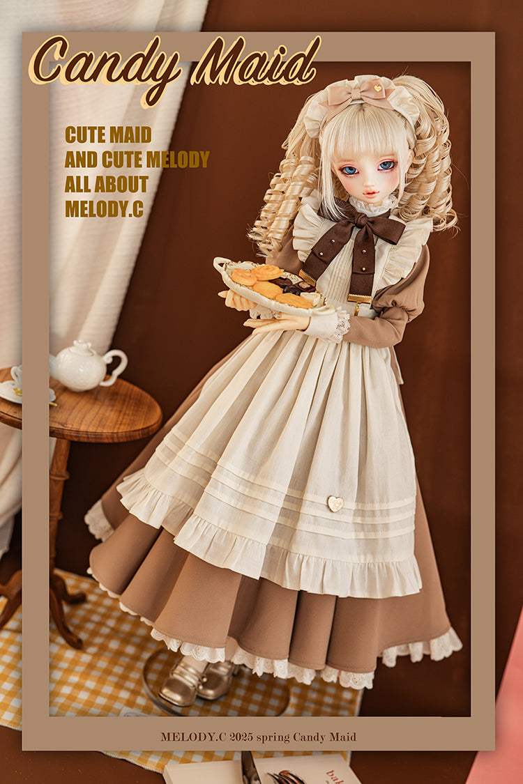 【SD/DD~SD16girl】 Candy Maid one-piece set long ver.