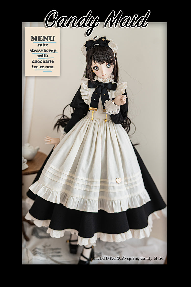 【SD/DD~SD16girl】 Candy Maid one-piece set long ver.