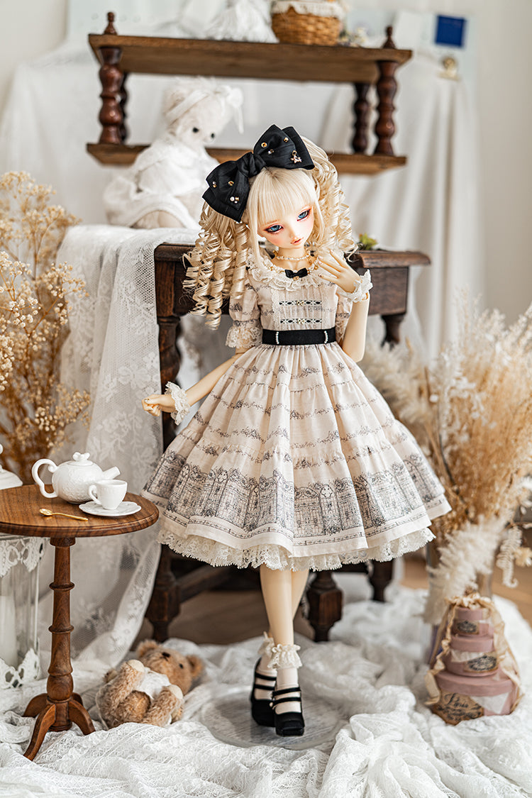 【SD/DD~SD16girl】 dreaming garden one-piece set