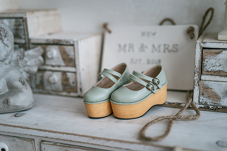 【1/3girl movable legs＆DD】Two Belt Platform lolita Shoes