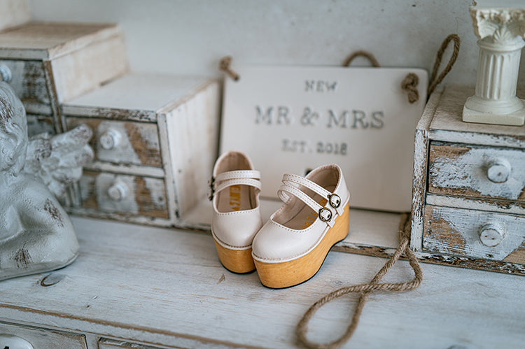 【1/3girl movable legs＆DD】Two Belt Platform lolita Shoes