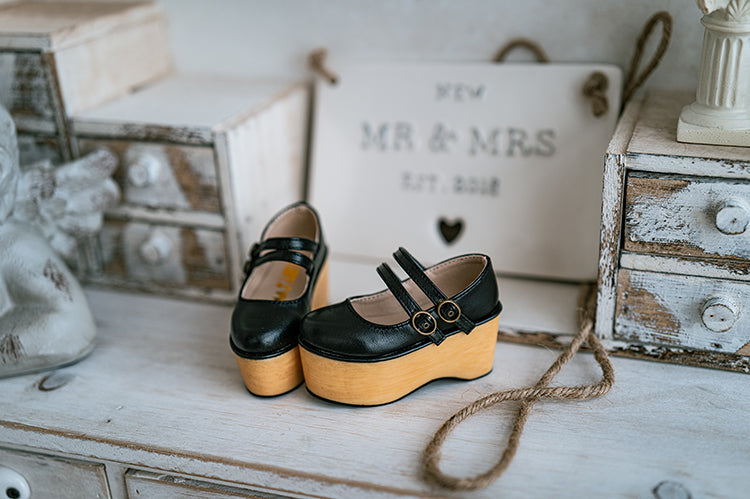 【1/3girl movable legs＆DD】Two Belt Platform lolita Shoes