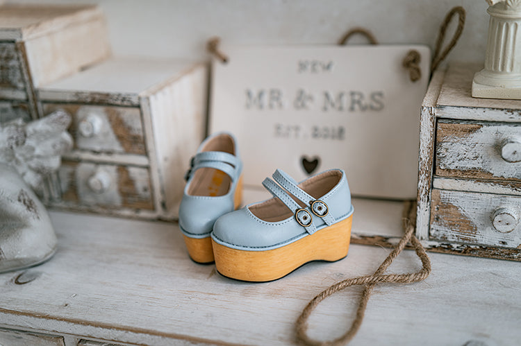 【1/3girl movable legs＆DD】Two Belt Platform lolita Shoes