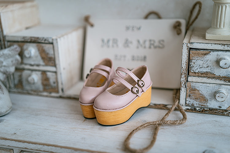 【1/3girl movable legs＆DD】Two Belt Platform lolita Shoes