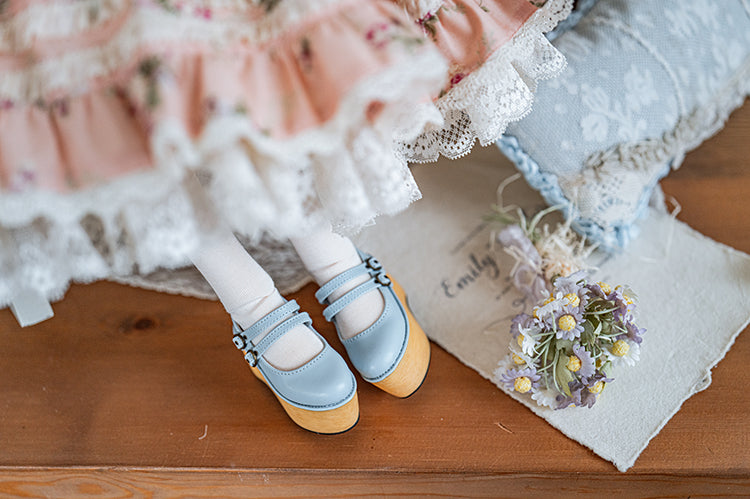 【1/3girl movable legs＆DD】Two Belt Platform lolita Shoes