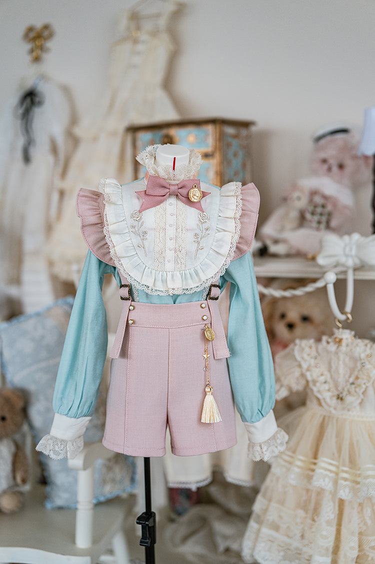 【SD13~SD17boy】 rose garden 3.0 suspender short pants