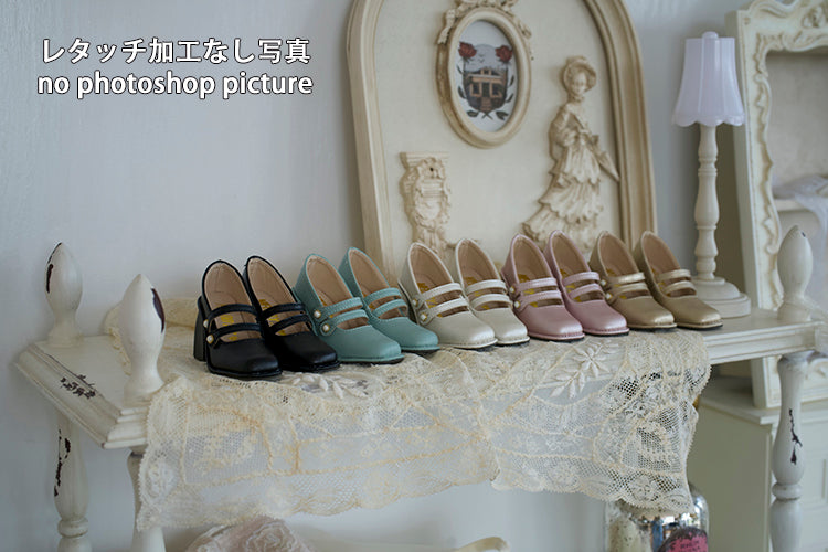 【1/3girl heel foot＆DD】Pearl Lady heel Shoes