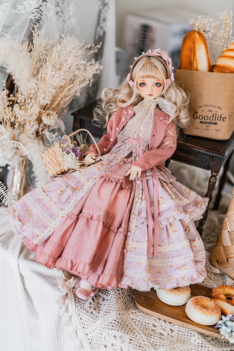 SD/DD~SD16girl】 Afternoon tea flower sweater – Doll Workshop MELODY.C