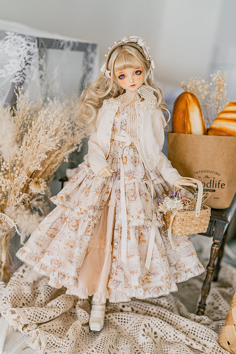 SD/DD~SD16girl】 Afternoon tea flower sweater – Doll Workshop MELODY.C