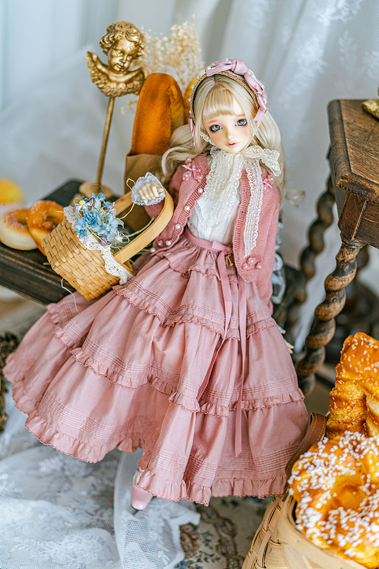 SD/DD~SD16girl】 Afternoon tea pin tuck skirt – Doll Workshop MELODY.C